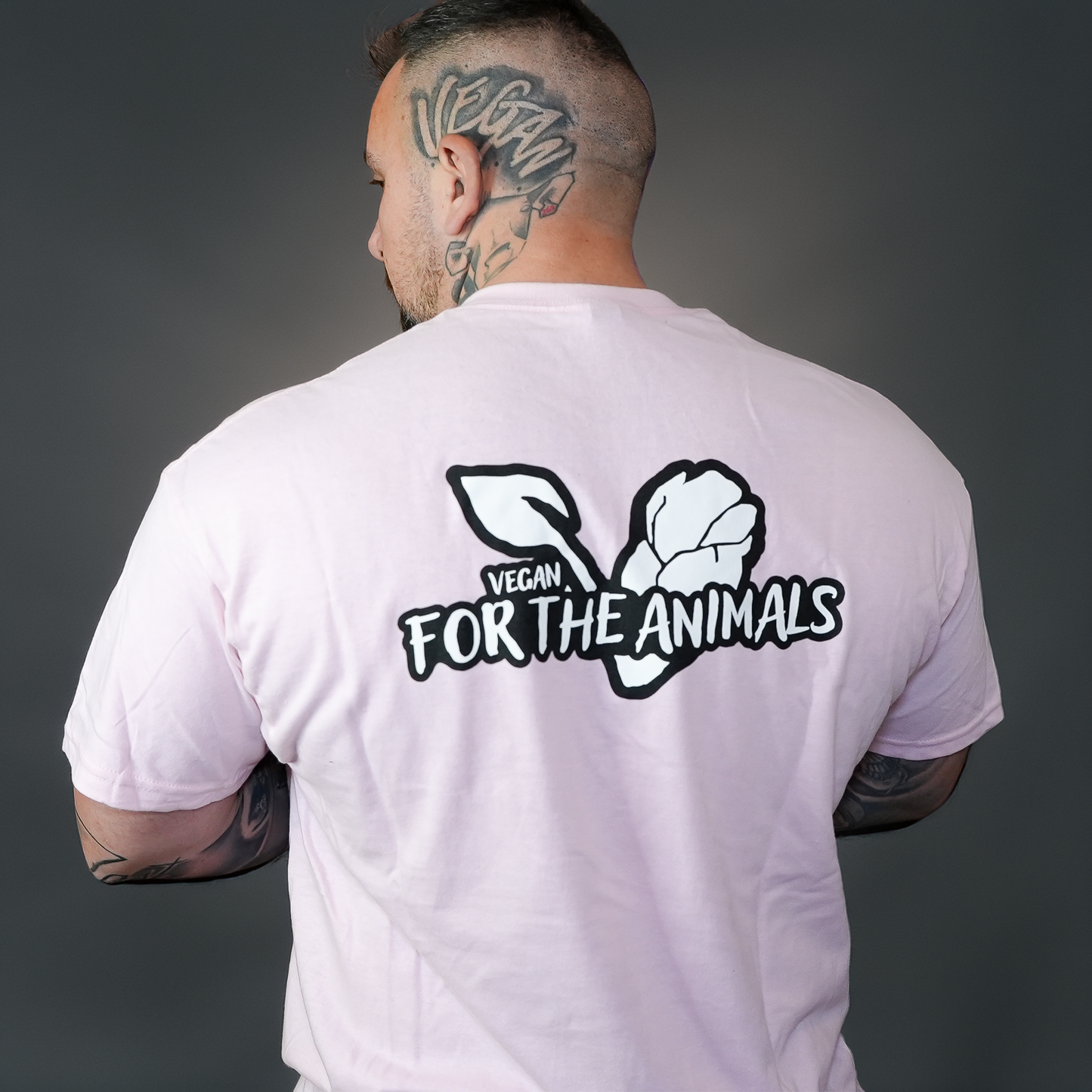 VEGAN For The Animals - T-Shirt - Light Pink