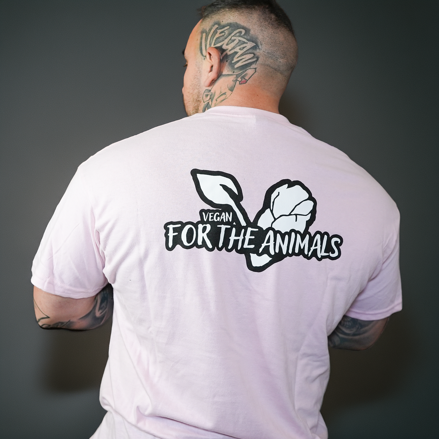 VEGAN For The Animals - T-Shirt - Light Pink