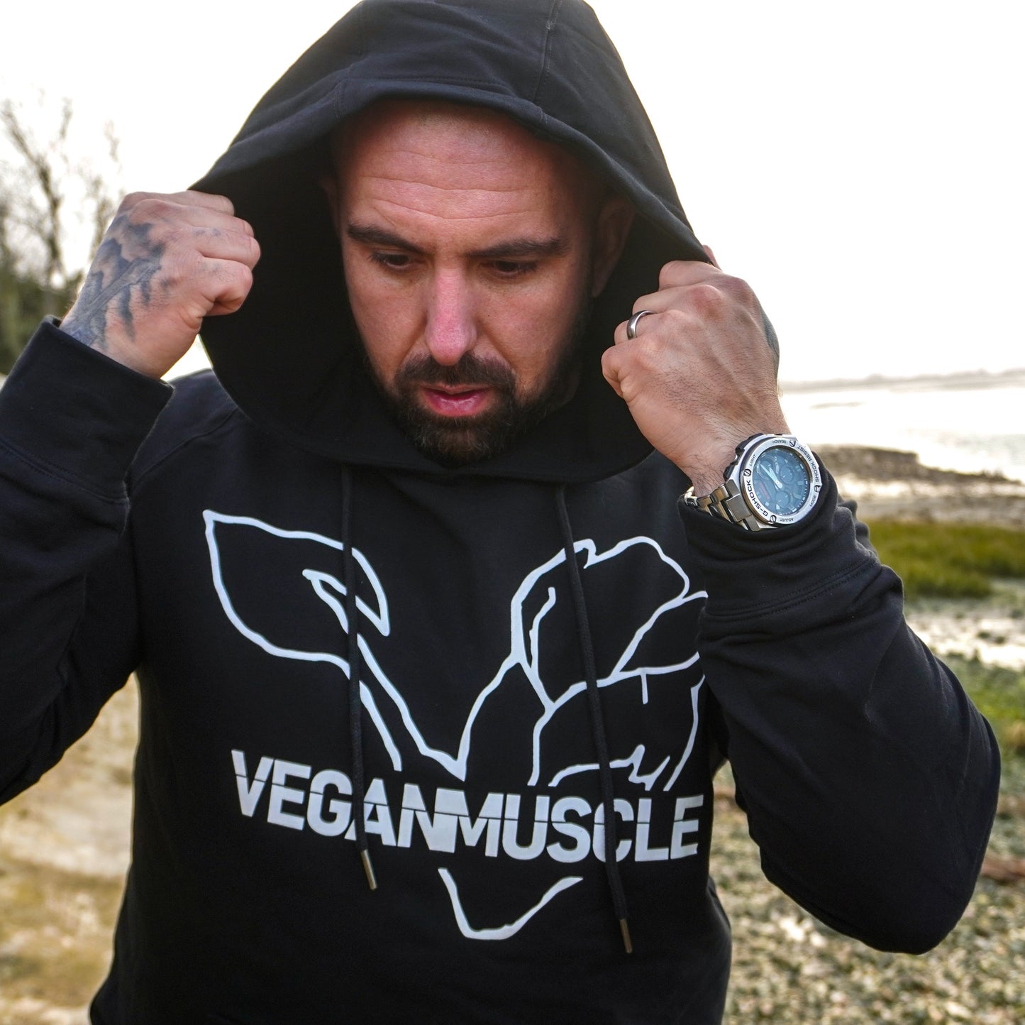 FLEX Performance - Vegan Gym Hoodie - Black