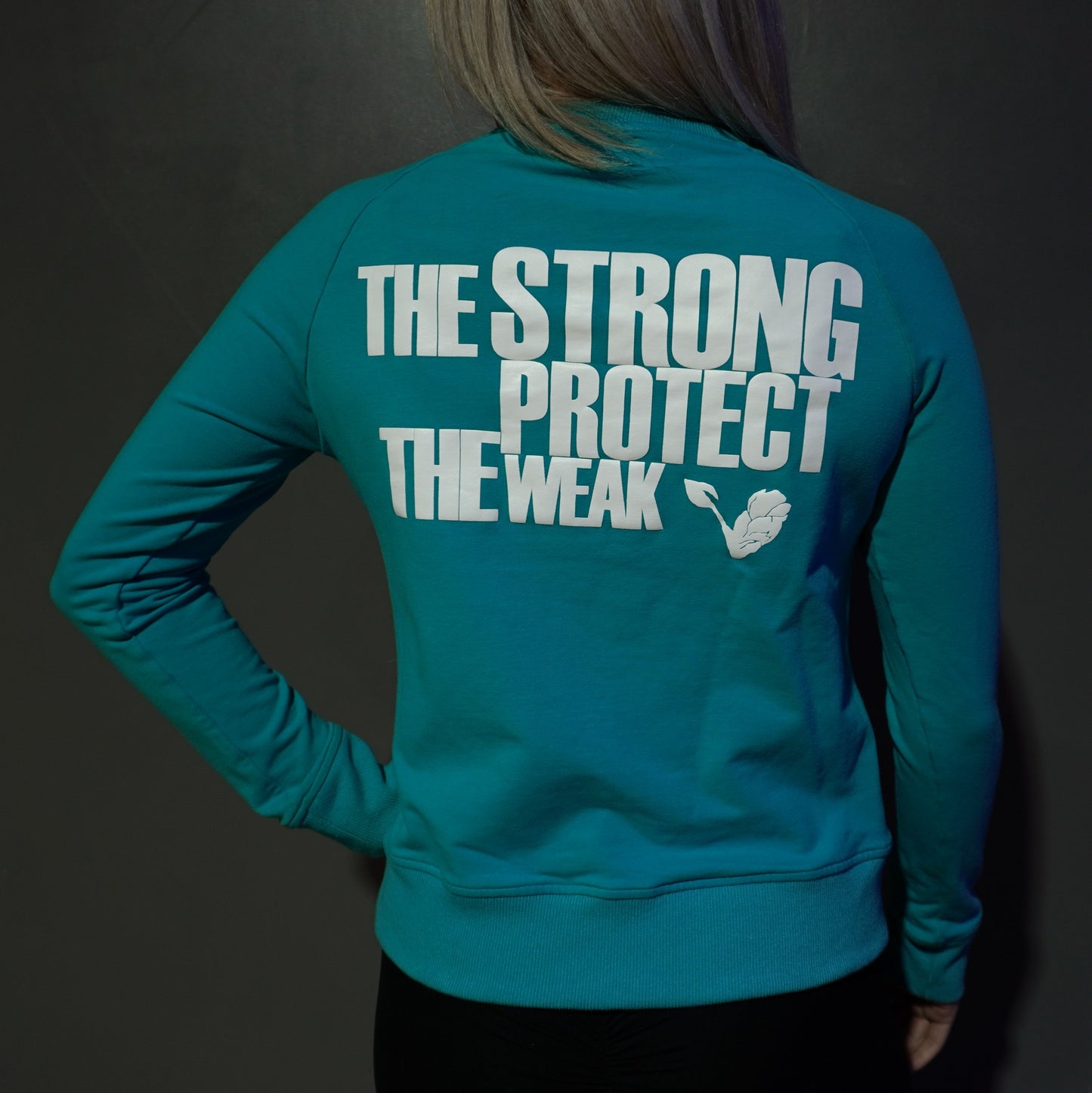 S.P.T.W Crew - Aqua Blue - Vegan Sweatshirt