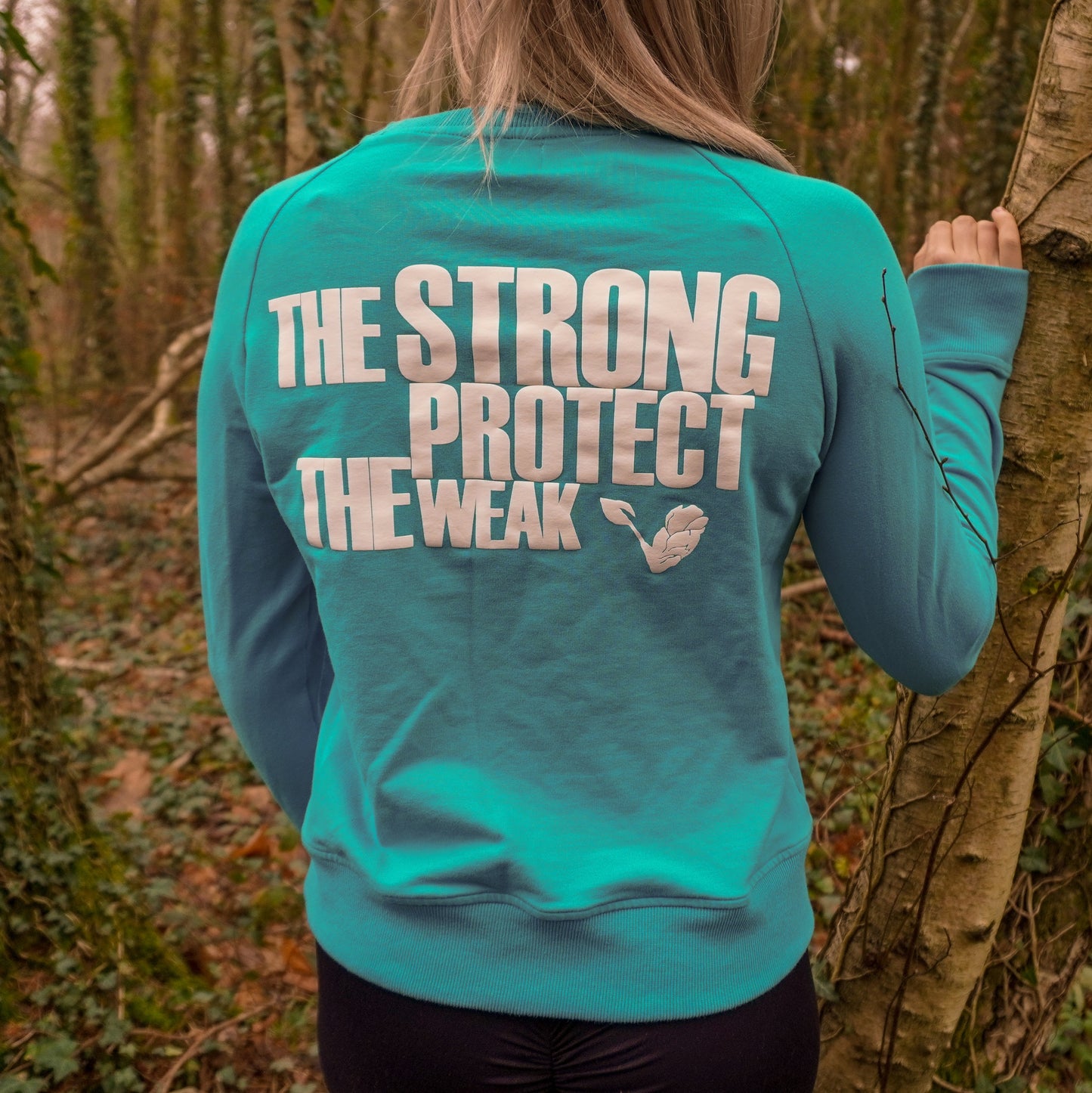 S.P.T.W Crew - Aqua Blue - Vegan Sweatshirt