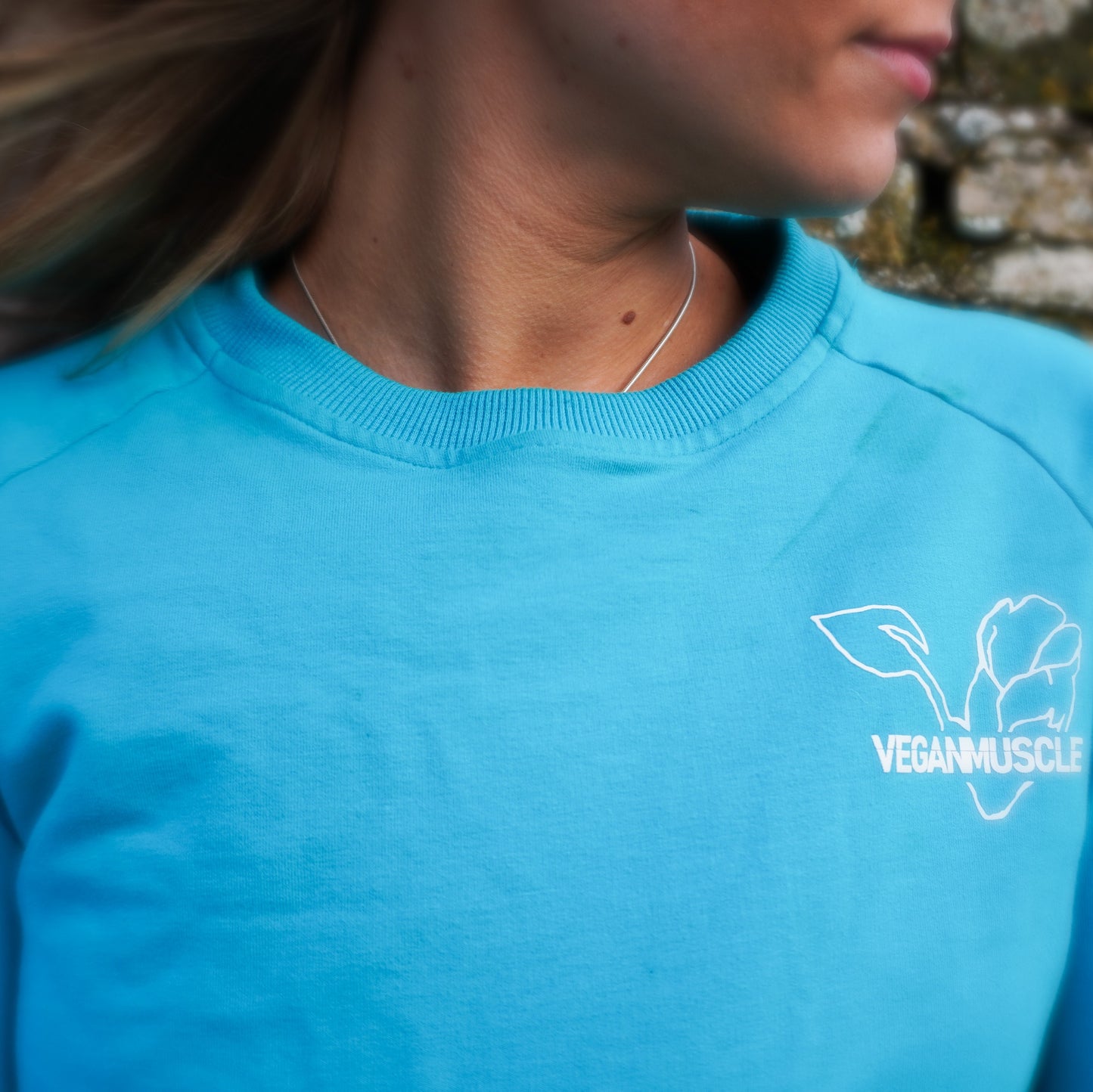 S.P.T.W Crew - Aqua Blue - Vegan Sweatshirt