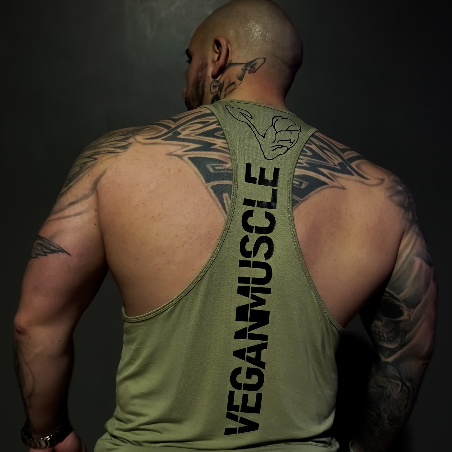 FREEDOM - Bamboo Vegan Gym Vest - Khaki