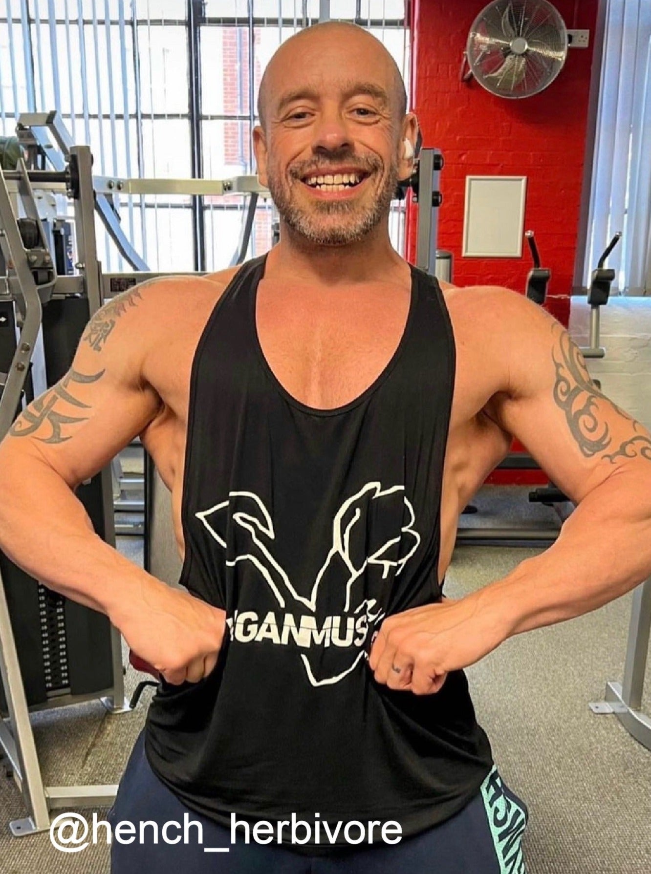 FREEDOM - Bamboo Vegan Gym Vest - Black