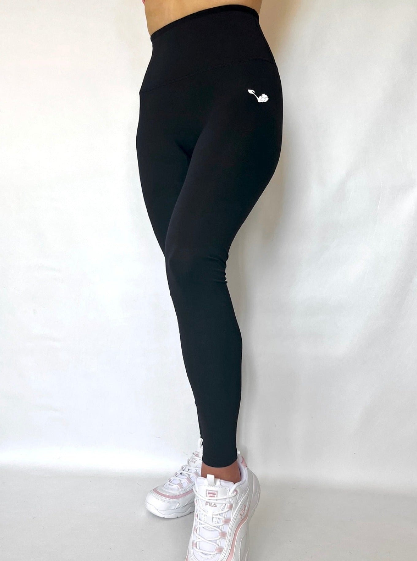 Gym Leggings Vegan Muscle Scrunch Bum High Waisted Black