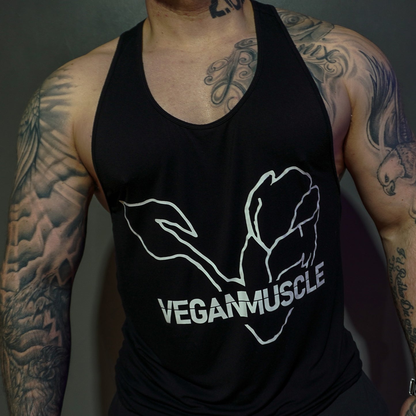 FREEDOM - Bamboo Vegan Gym Vest - Black