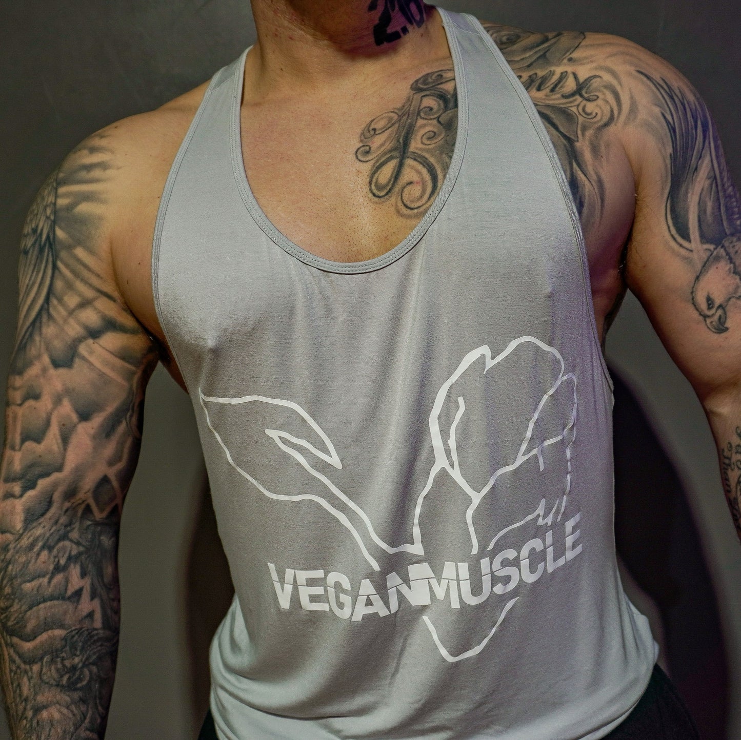 FREEDOM - Bamboo Vegan Gym Vest - Grey