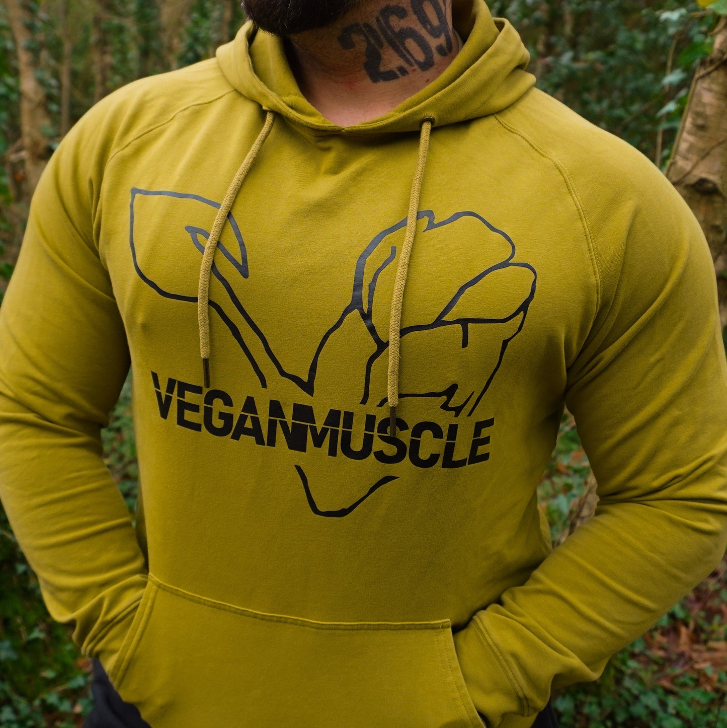 FLEX Performance - Vegan Gym Hoodie - Khaki Green