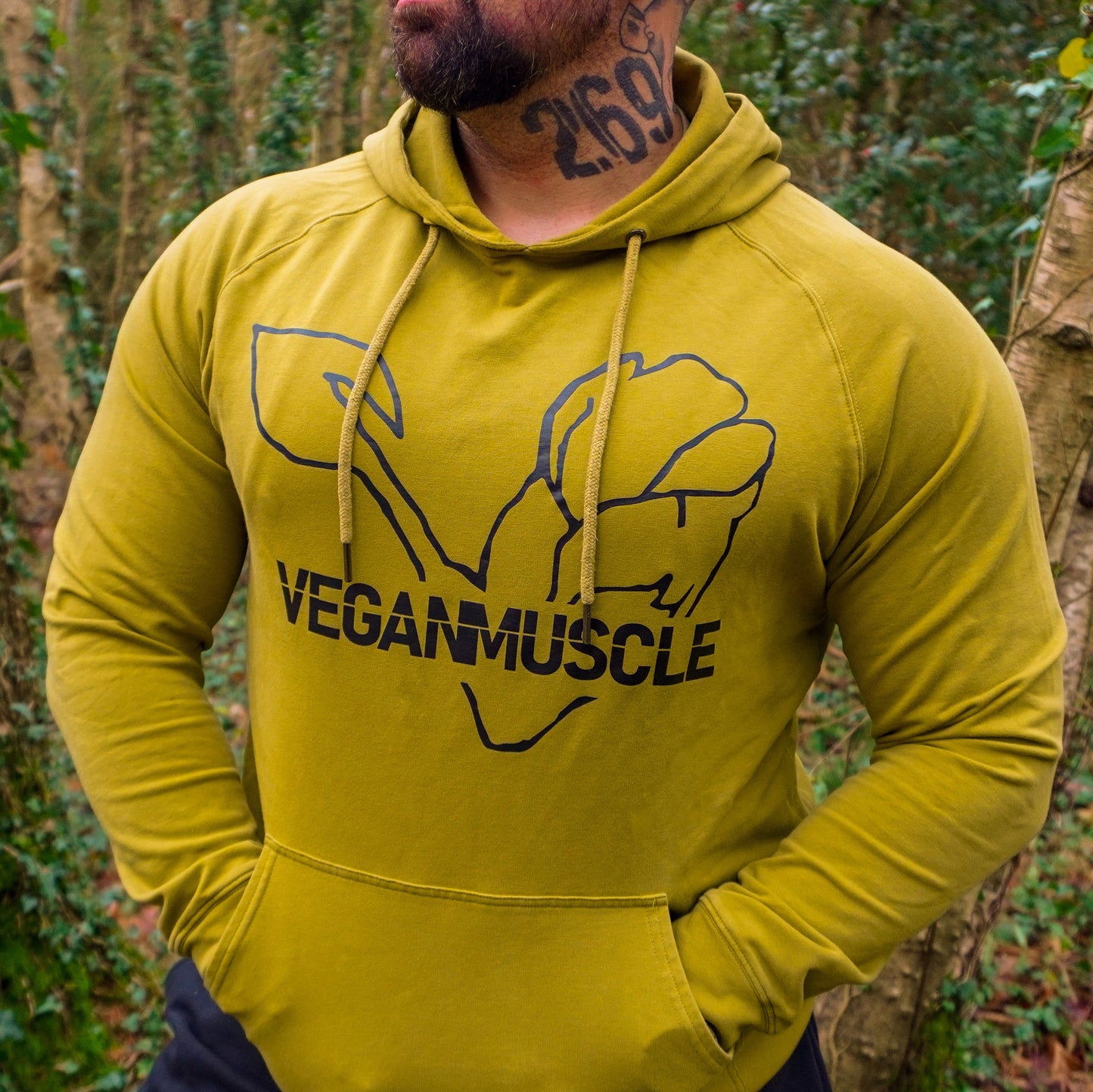 FLEX Performance - Vegan Gym Hoodie - Khaki Green